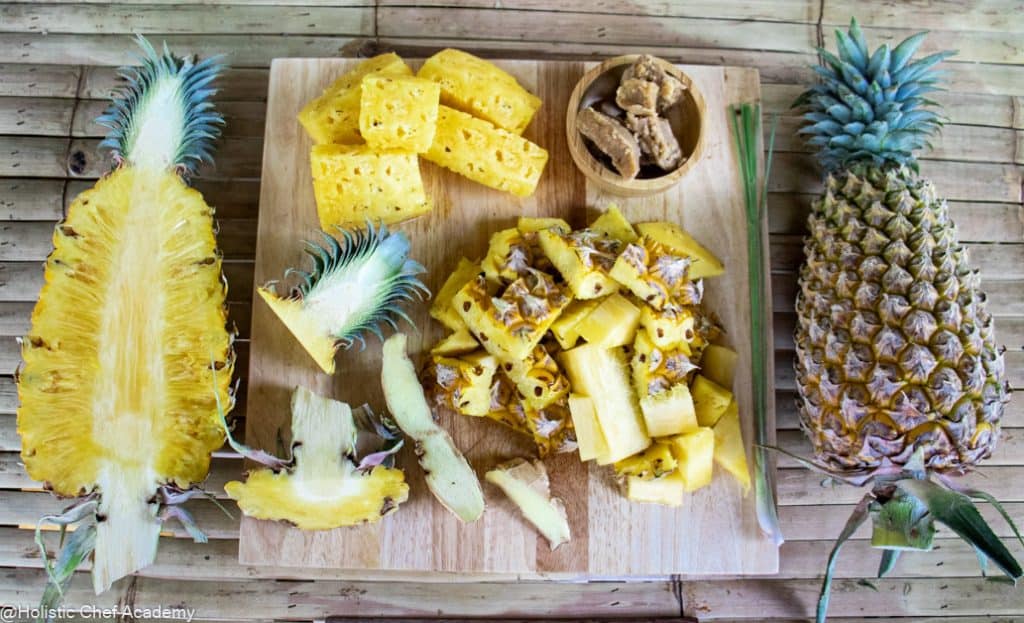 pineapple tepache ingredients