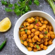 chickpea masala finished shot