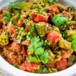 bhindi masala cooked ready to serve
