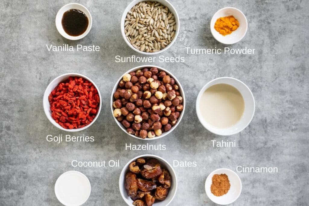 ingredients-for-hazelnut-chocolate-balls